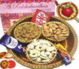 Rakhi with Dry Fruits
